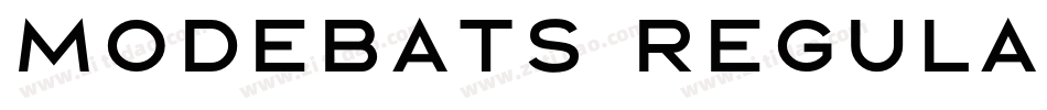 Modebats Regular字体转换